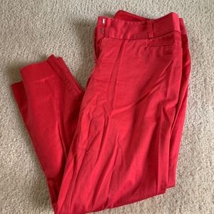 The Limited red crop pants